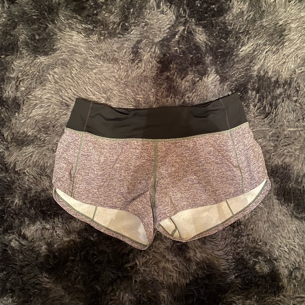 Grey lululemon speed up shorts
